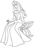 kolorowanki Śpiąca królewna Aurora, obrazek Disney dla dzieci do wydrukowania i  do pokolorowania kredkami numer  38